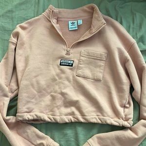 Adidas Cropped Athletic Pullover